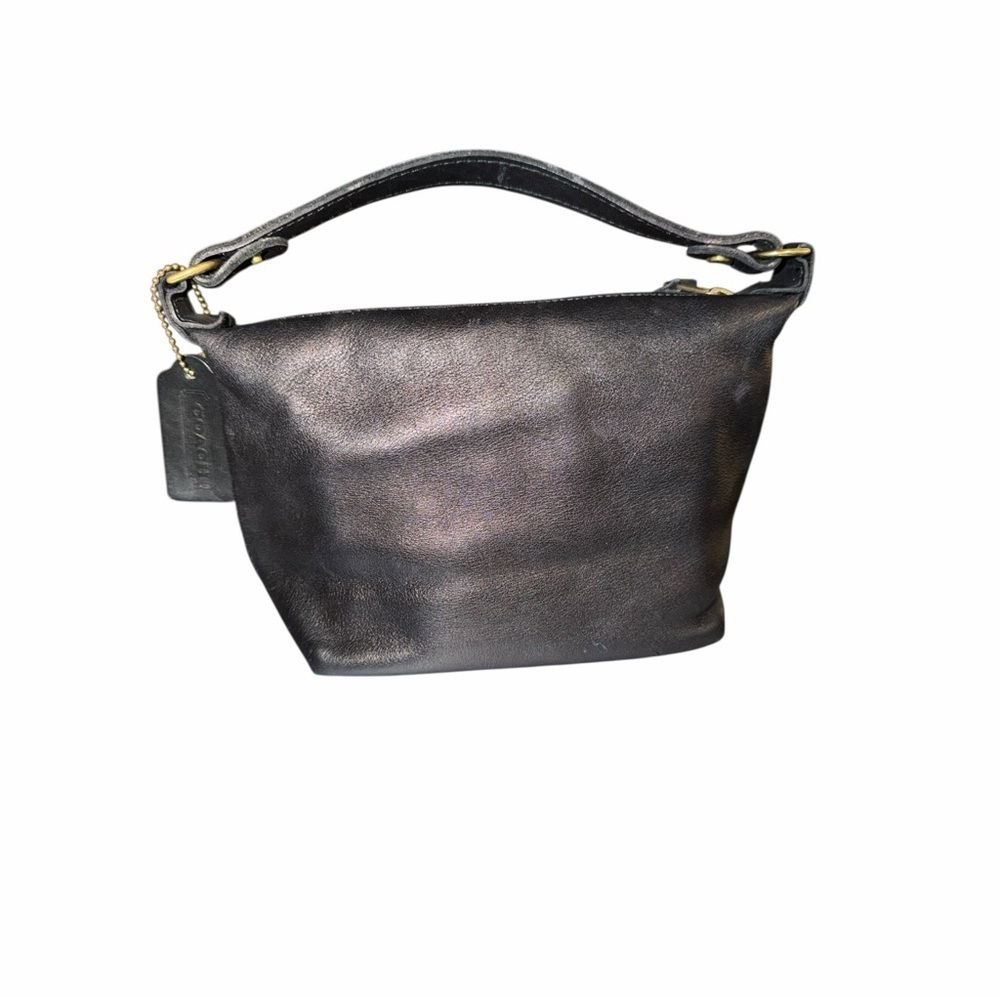 Coach Vintage Black Leather Bag | Classic Mini Hobo | USA Made - Picture 2 of 13